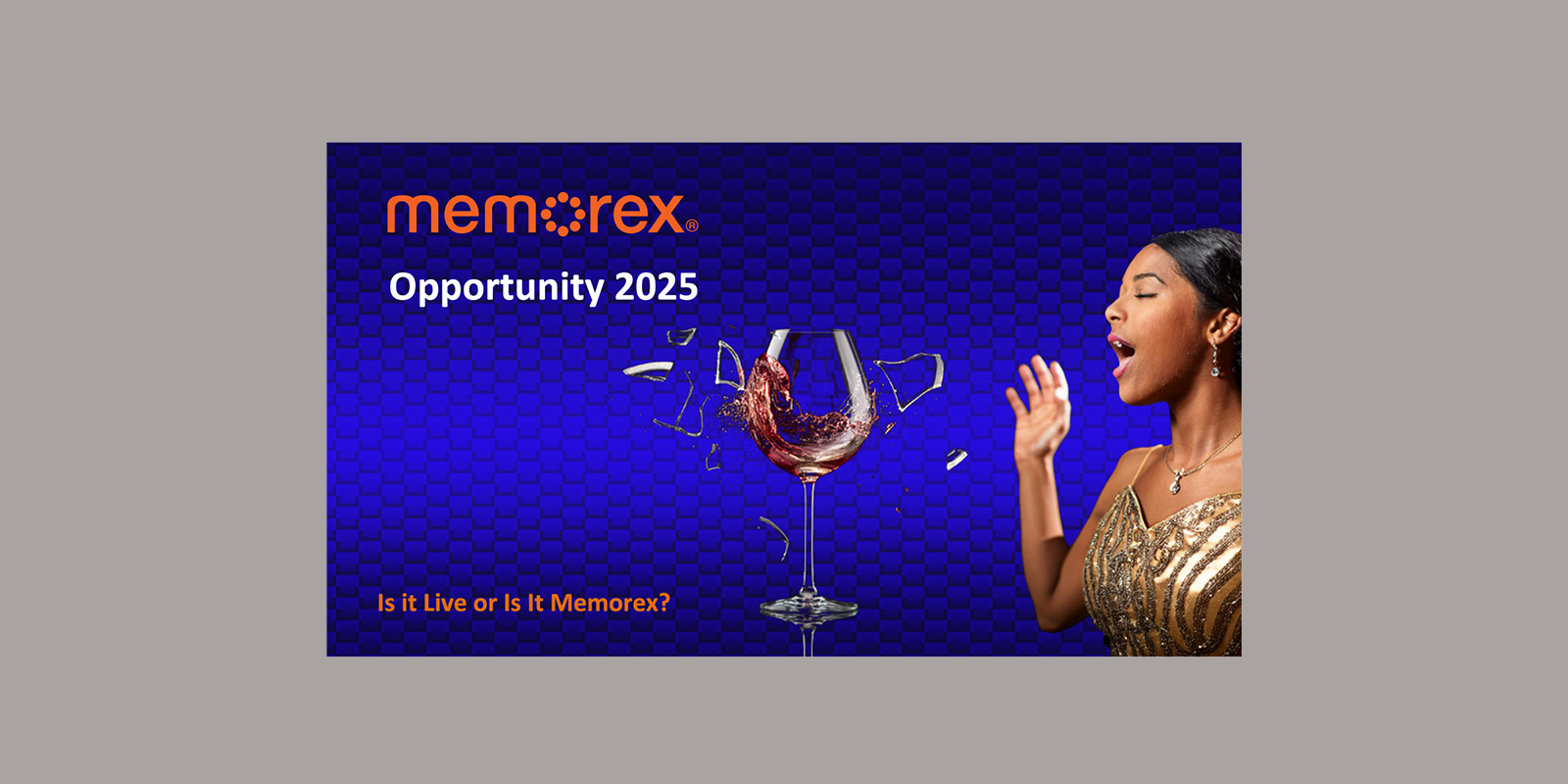 Memorex Sales Pitch Deck Cover