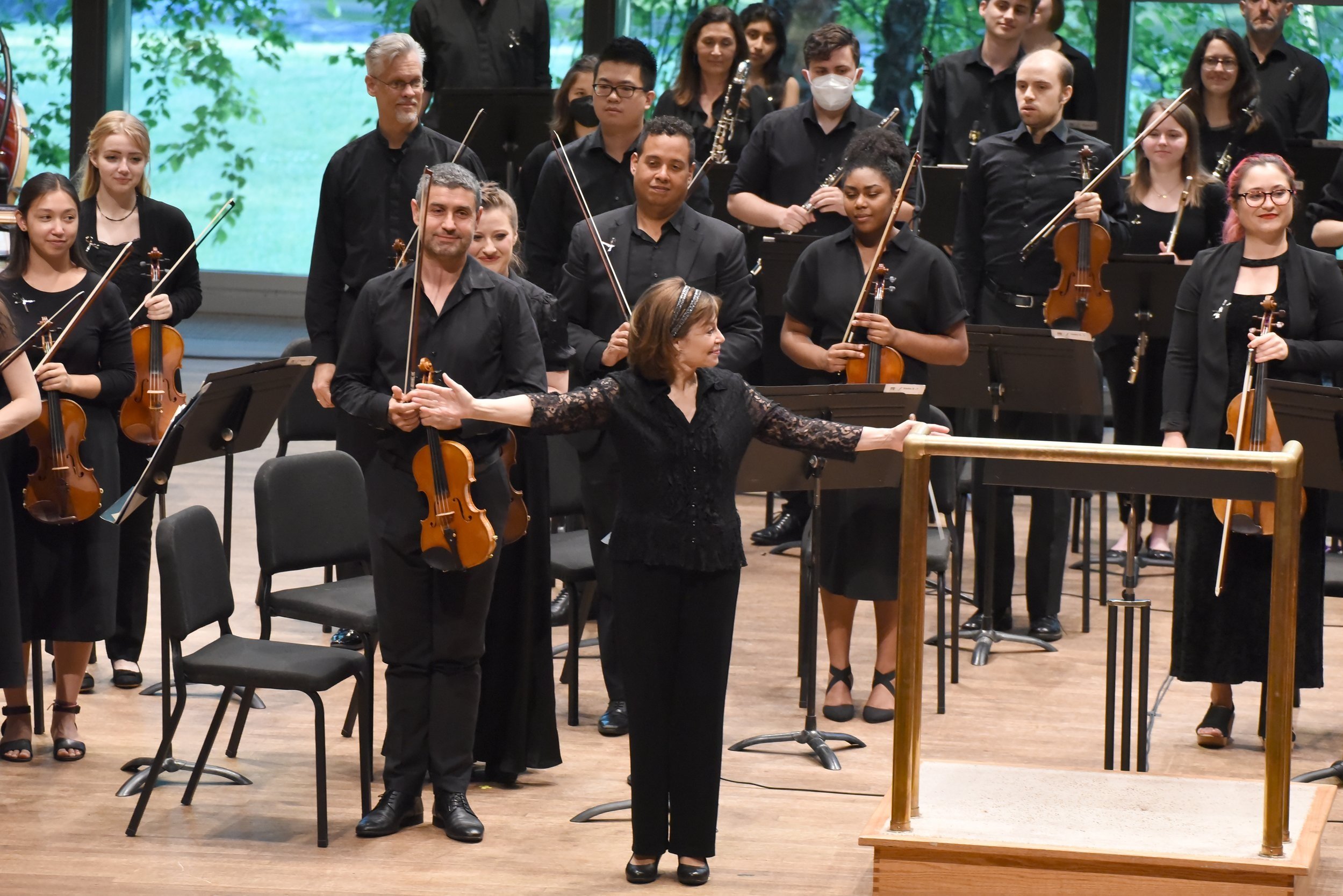 JoAnn Falletta conducts the Mostly Modern Orchestra for the Fifth Season Finale on June 21st