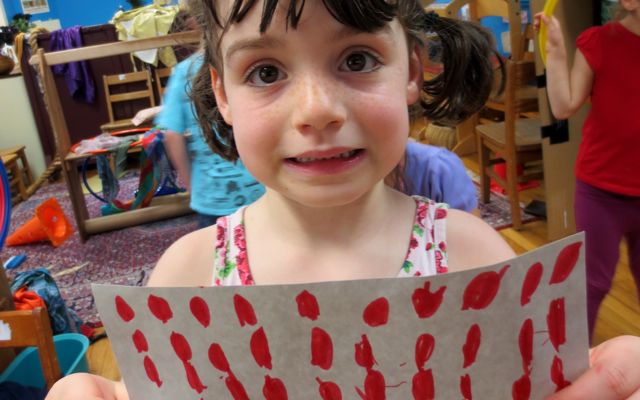 “These are the fireballs I am going to paint on your car!” Yes! I will have the best car a nursery school teacher could wish for. I told her to make sure she gave me racing fuel for the engine.