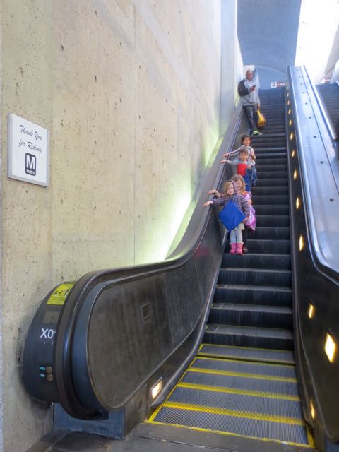 And on the escalator!