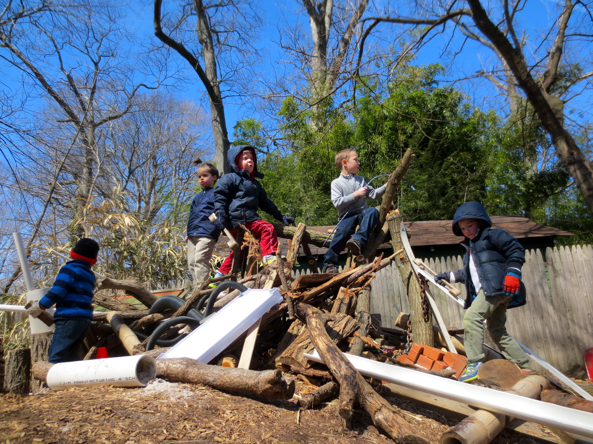 A heaving pile-up of stuff tottering on junk heap, but so purposeful.