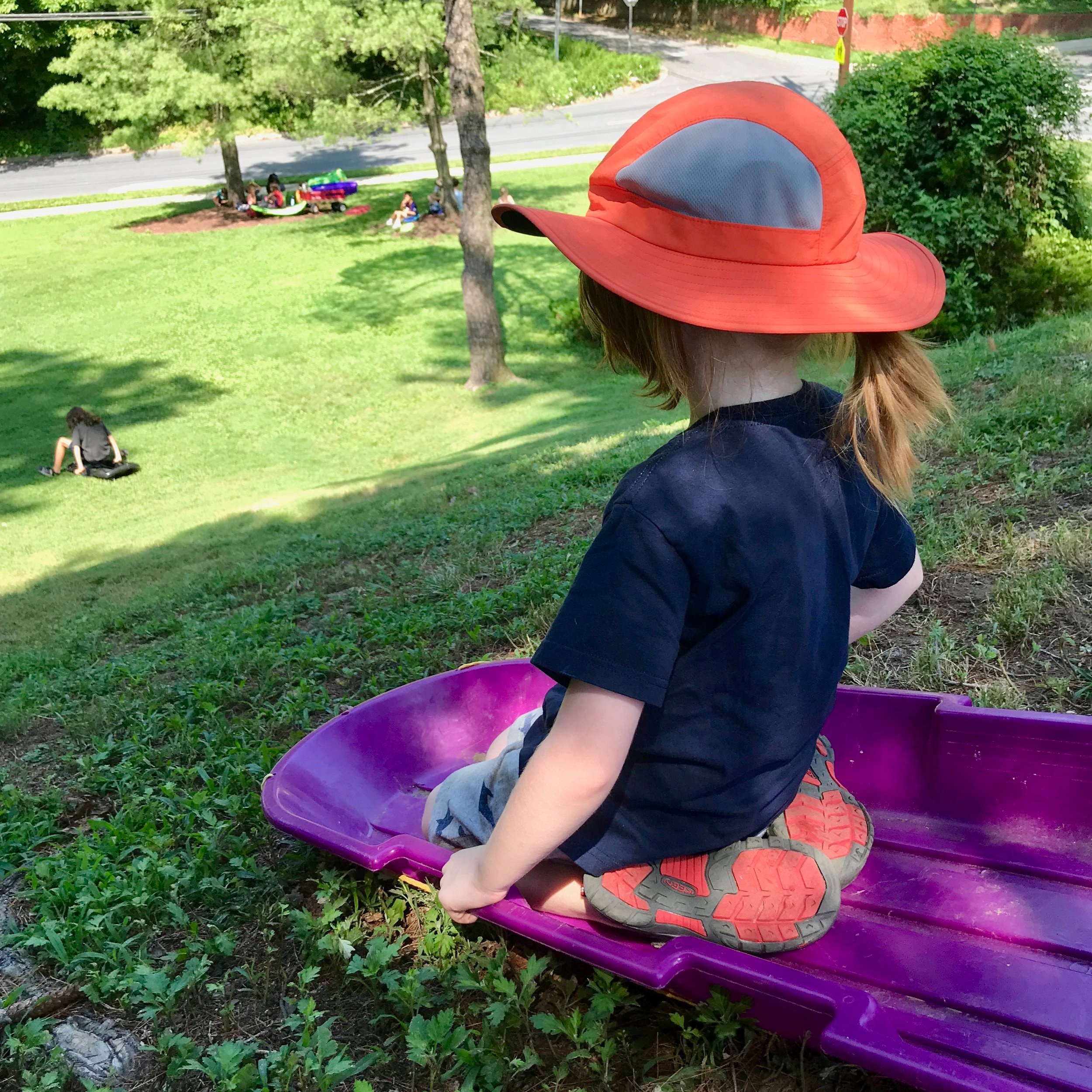 Taking in the view. Savoring the moment.