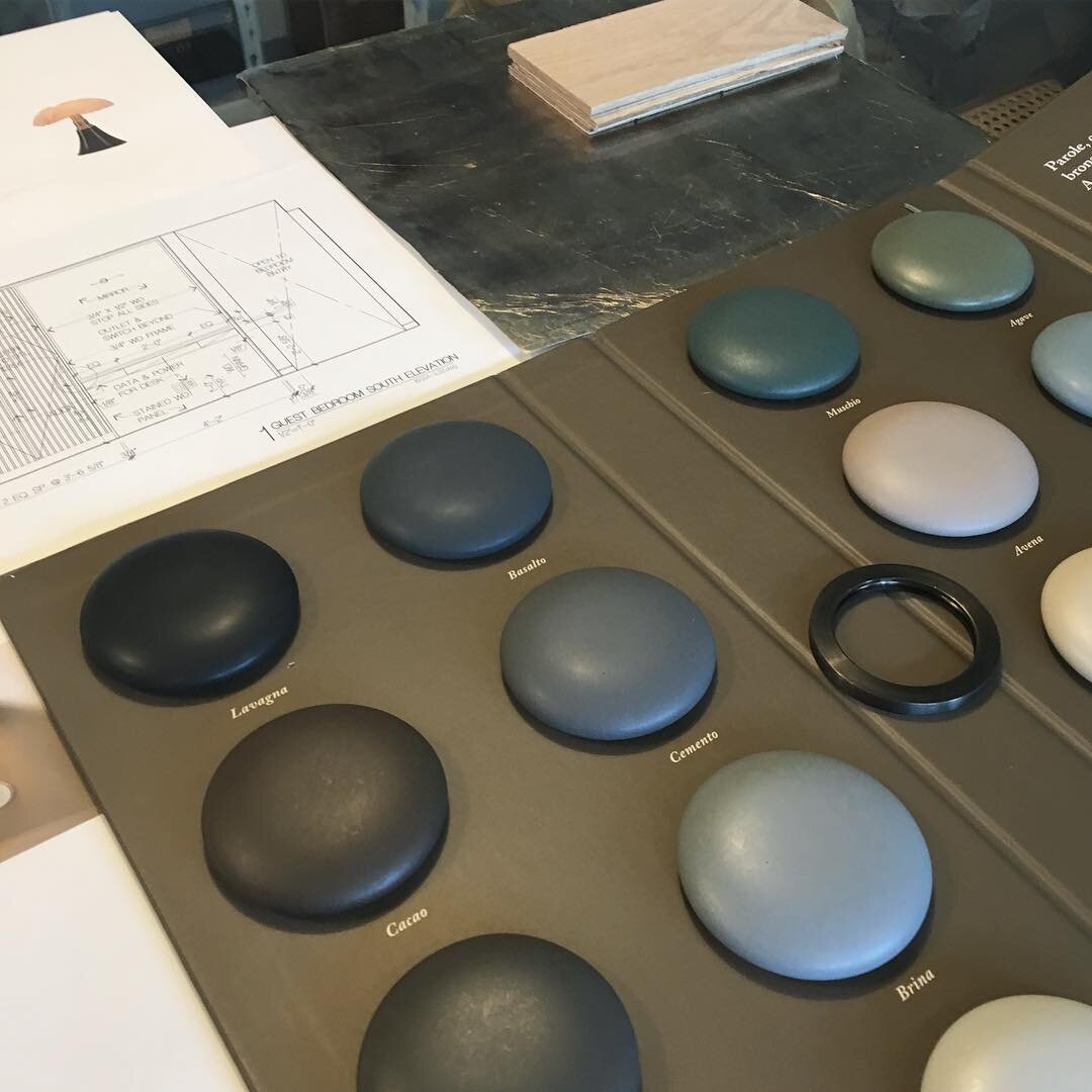 What Powder Room dreams are made of. These ceramic plumbing fixture samples (who knew!??) are EVERYTHING.
