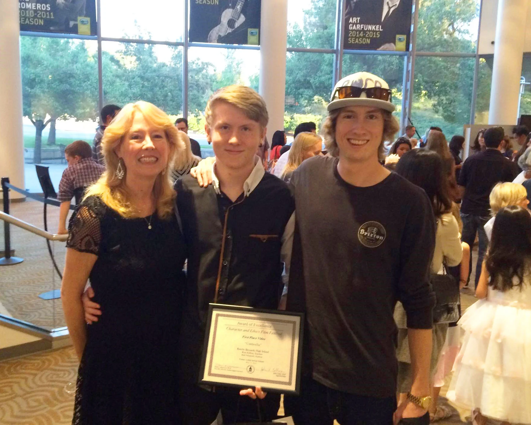 Kyle, Larz and Proud Mom!