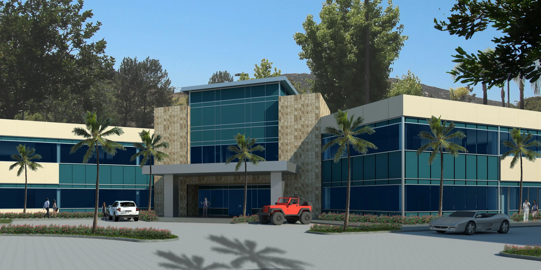 New 2-story office building.