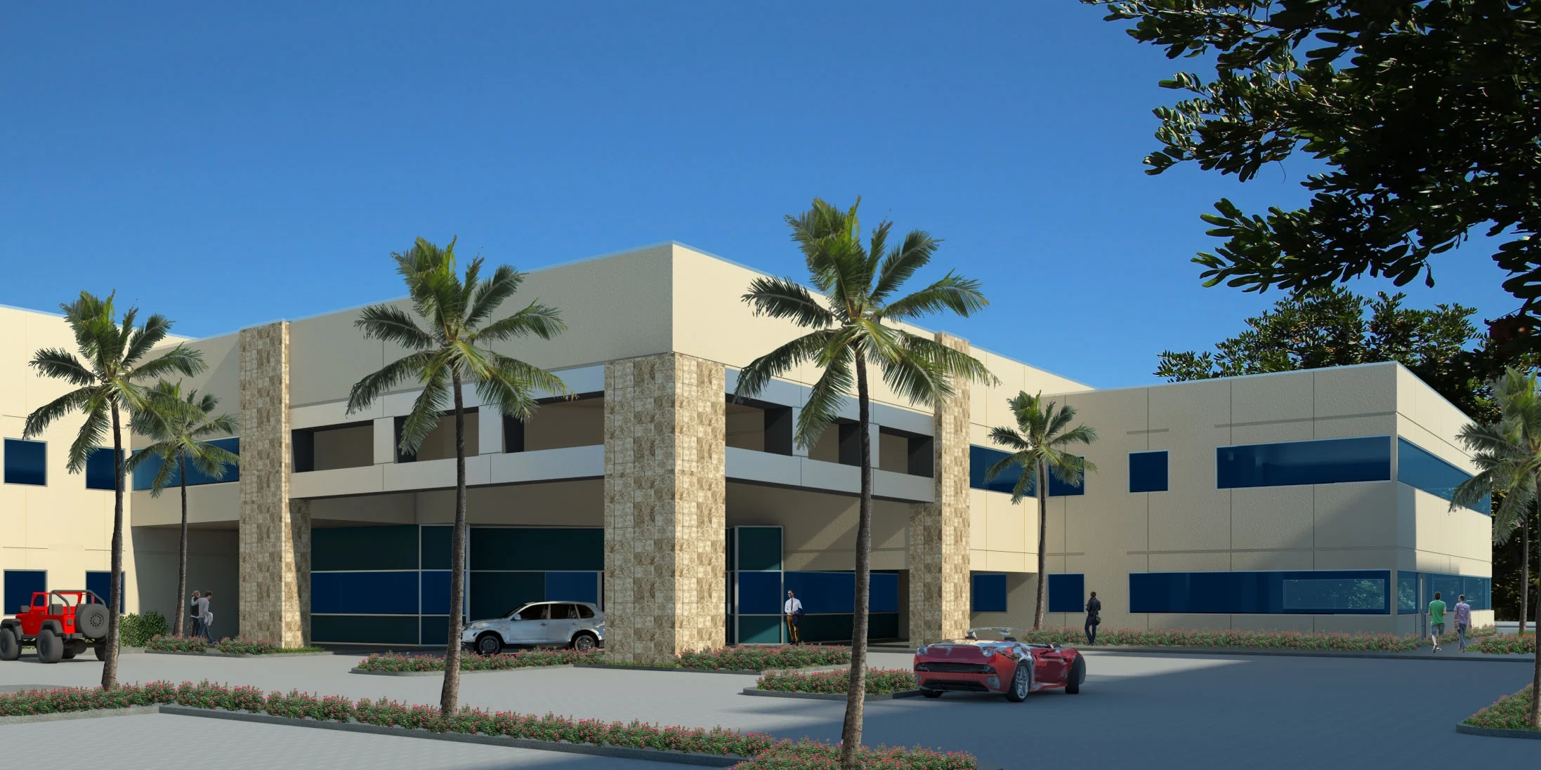 Existing office building with some modifications.