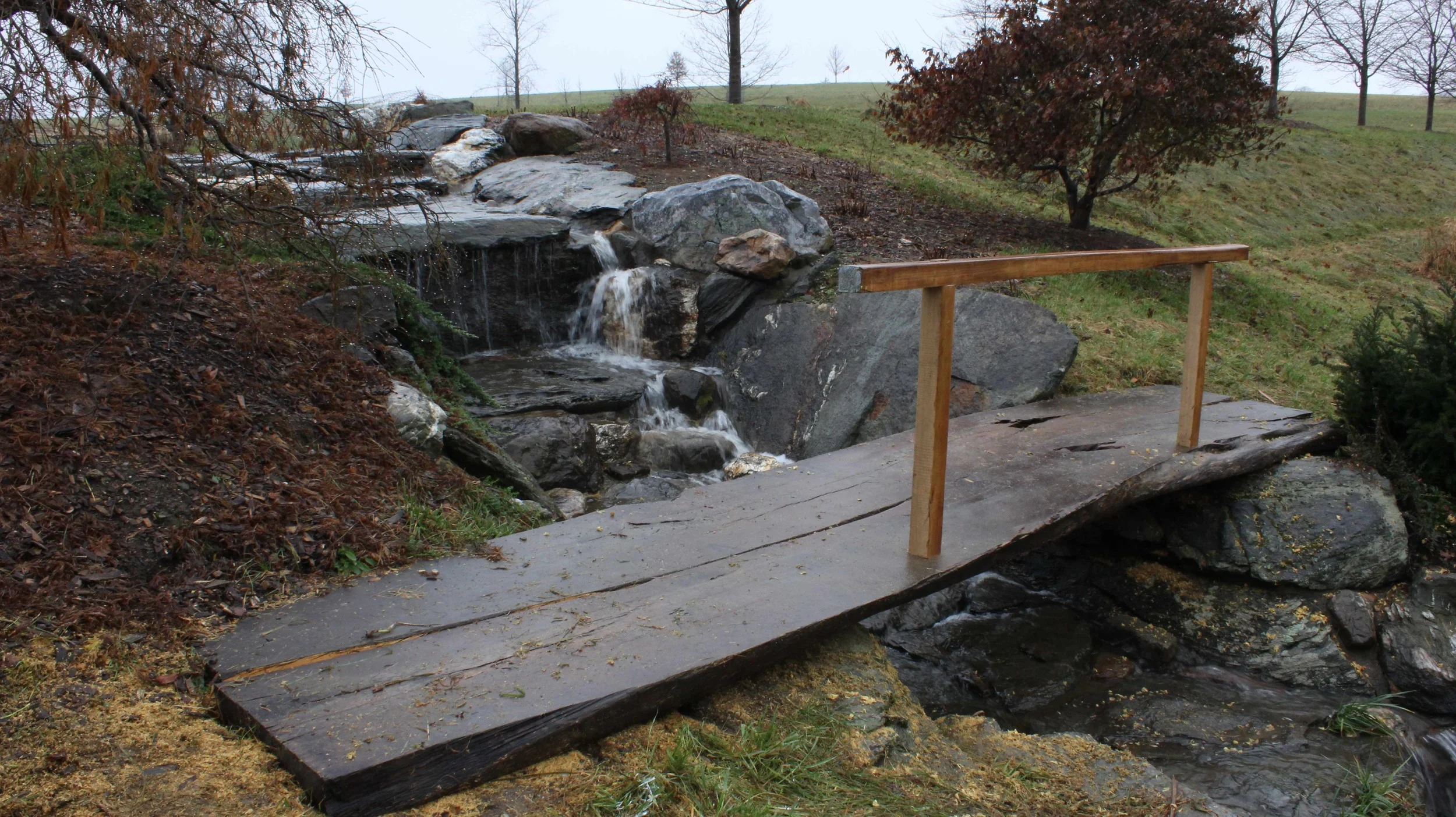  Hector Ducci- &nbsp; Glass House Foot Bridge. &nbsp;Black Locust. 