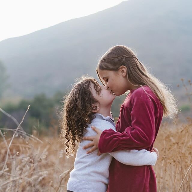 How cute are these two? Remember them?? Just growing so fast, I adore them so much. I had them look at each other and he said &ldquo;could I kiss her?&rdquo; My heart!! Photo Note: Haze hit my favorite frame (this first one) and I used the dehaze too