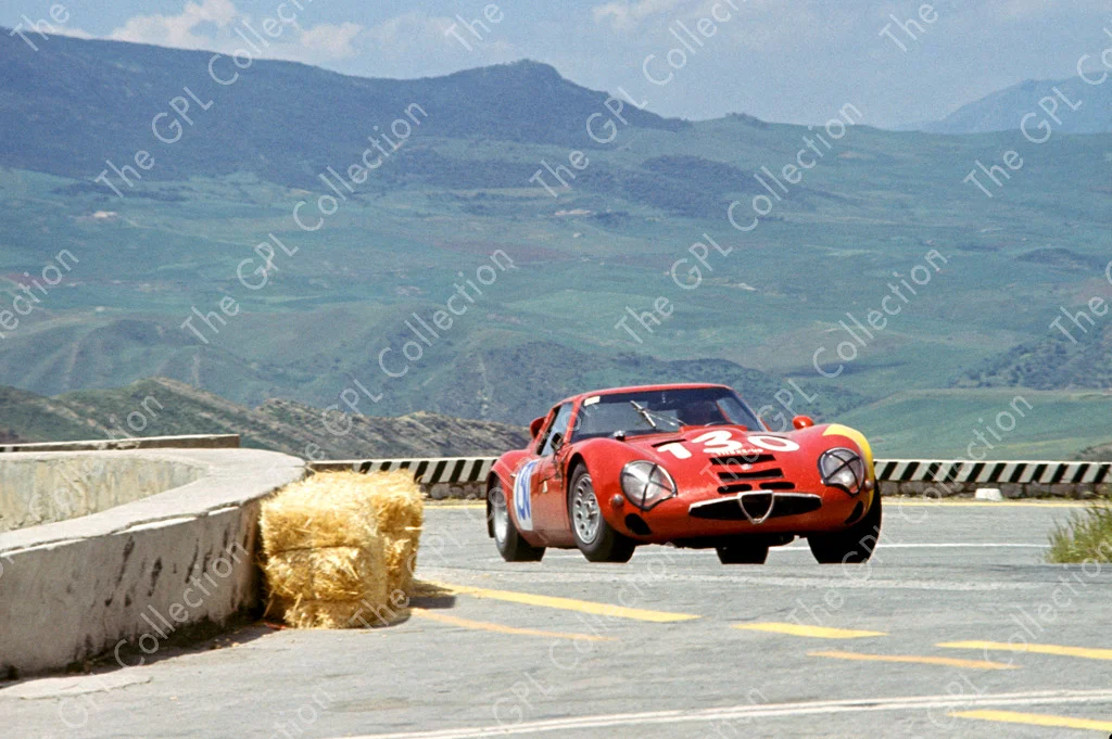 Best Model ALFA ROMEO TZ2 N.124 DNF TARGA FLORIO 1966 SHANGRI-LA