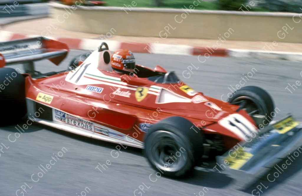 1977 Niki Lauda (Austrian) Ferrari 312T2 Monaco GP 2nd — The