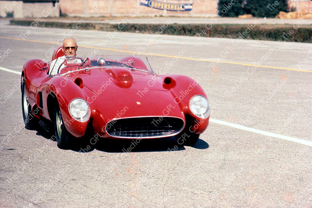 1957 Luigi Bazzi, Chief Test Driver, Ferrari 335S Modena Autodromo