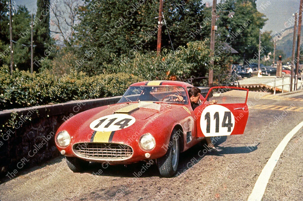 1958 Olivier Gendebien Ferrari 250 TdF ch no 0677GT Ollon Villars Hillclimb Switzerland
