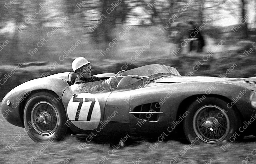1958 Stirling Moss Aston Martin DBR2 Wins British Empire Trophy Oulton Park