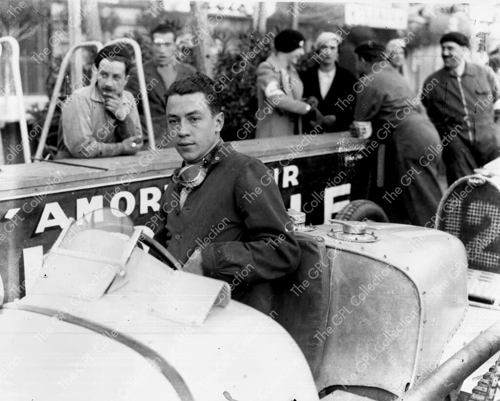 1936 Jean-Pierre Wimille Bugatti Type 59 in the Pits