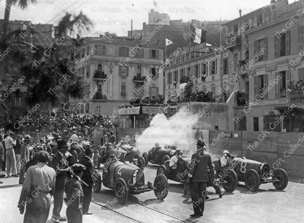 1929 Starting Grid Monaco Grand Prix