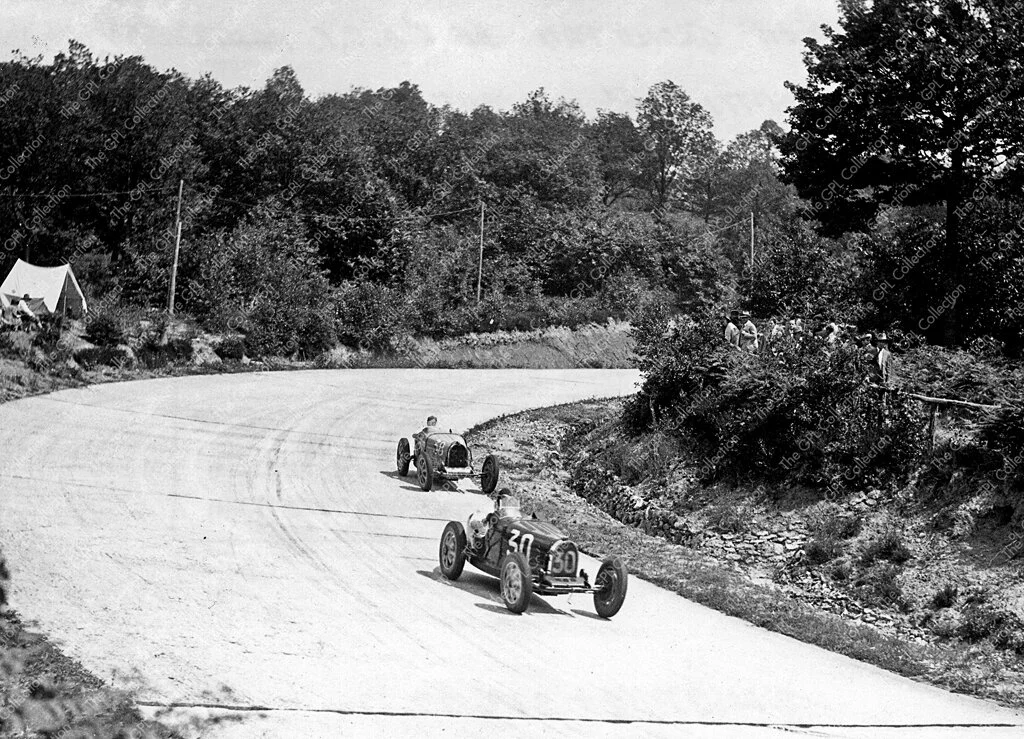 1931 Earl Howe, Grover Williams Bugatti T35s French GP Montlhery