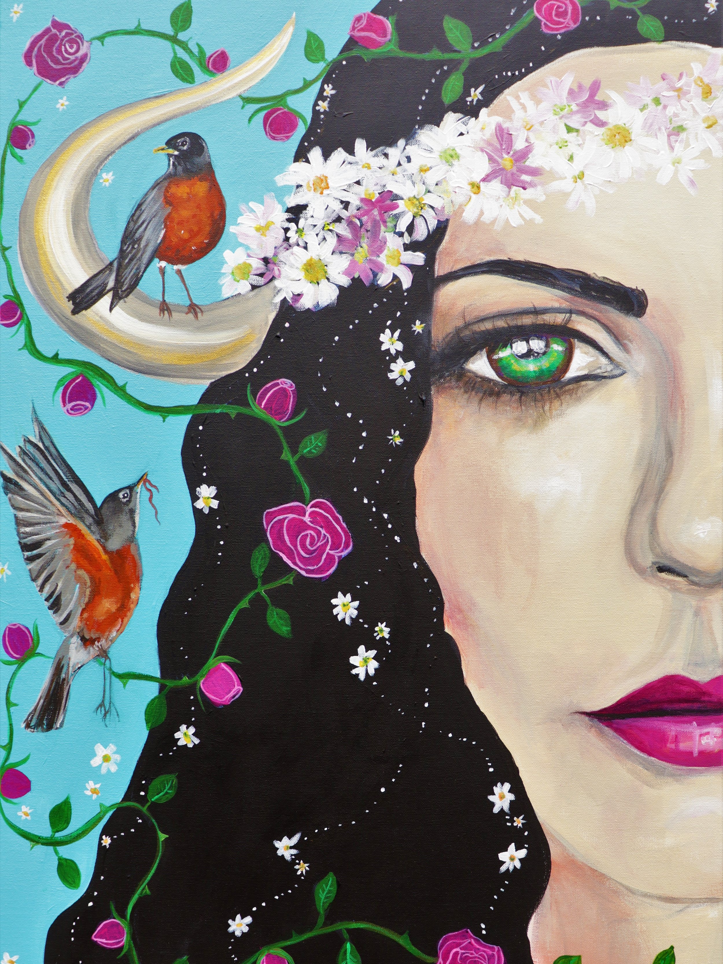 "Taurus: 24 x 36 acrylic on canvas