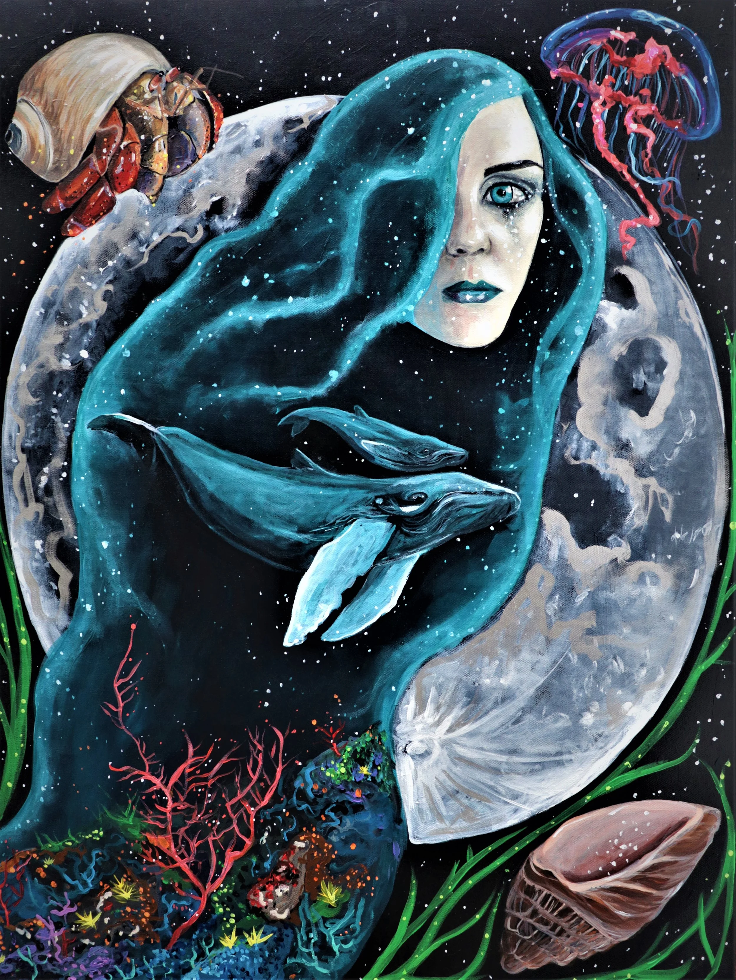 "Mother of Mothers" 30 x 40 acrylic on canvas
