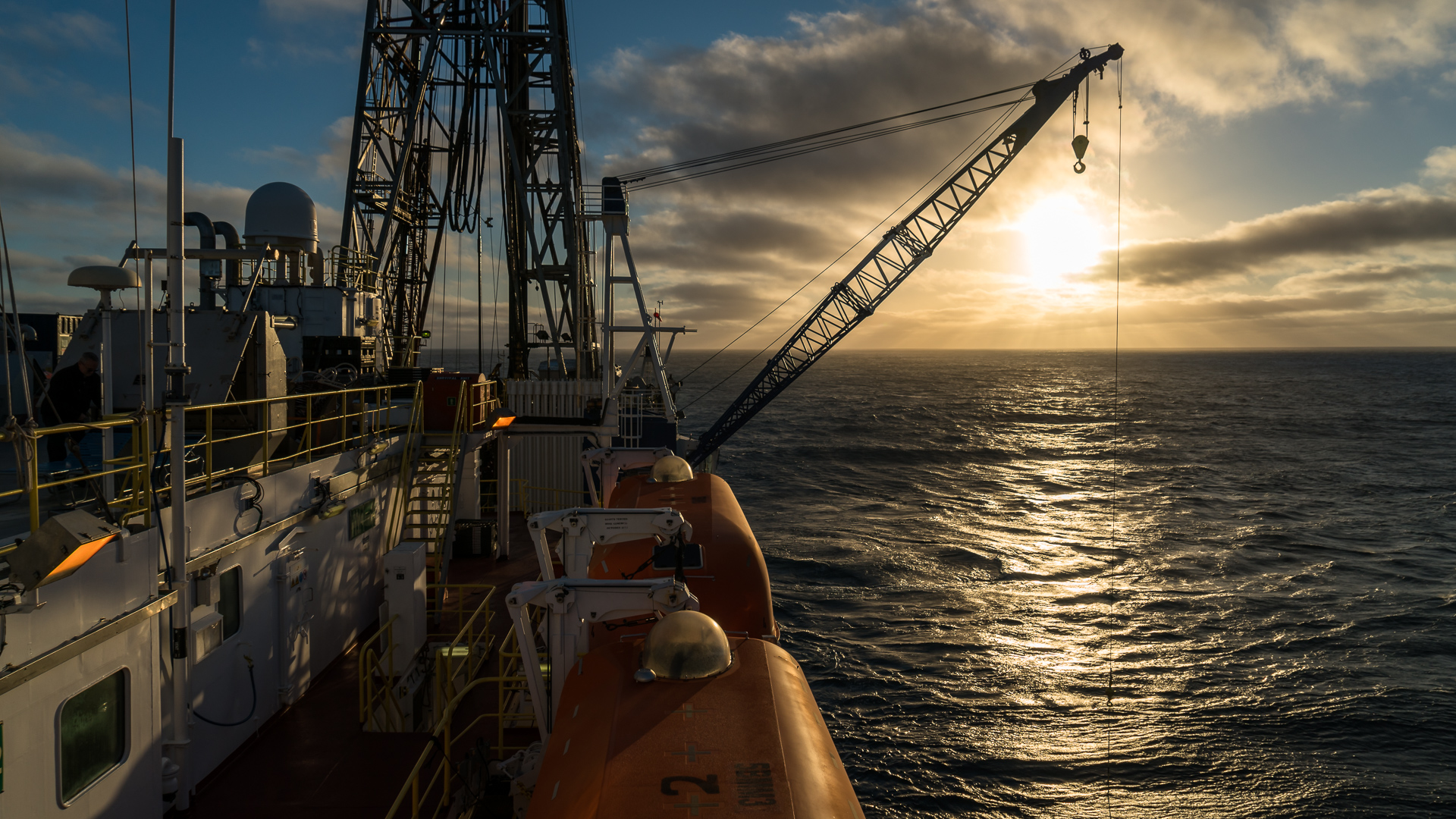 Each expedition continues 24 hours a day with scientists and crew working 12 hour shift cycles.