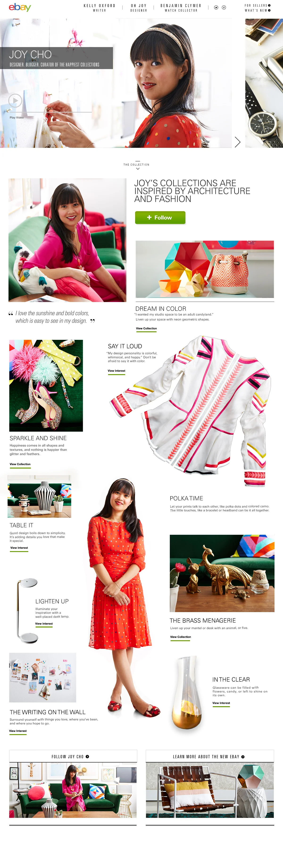 Joy Cho for eBay Collections
