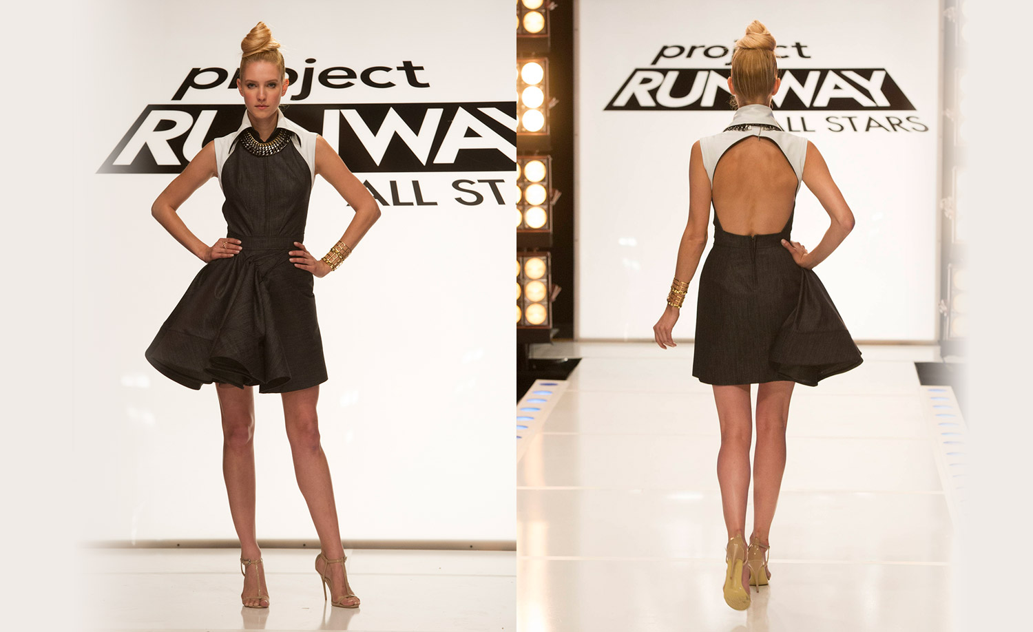 Its a new season with new judges who don't know who I am and what I do. The first challenge is to show them who you are and what your design aesthetic is. I show'd them denim what I'm a master in. Something chic, sophisticated, sexy, fresh with a different silhouette. I also wanted to show them I'm a master at construction and structure and fit is always key. Alway minimal styling