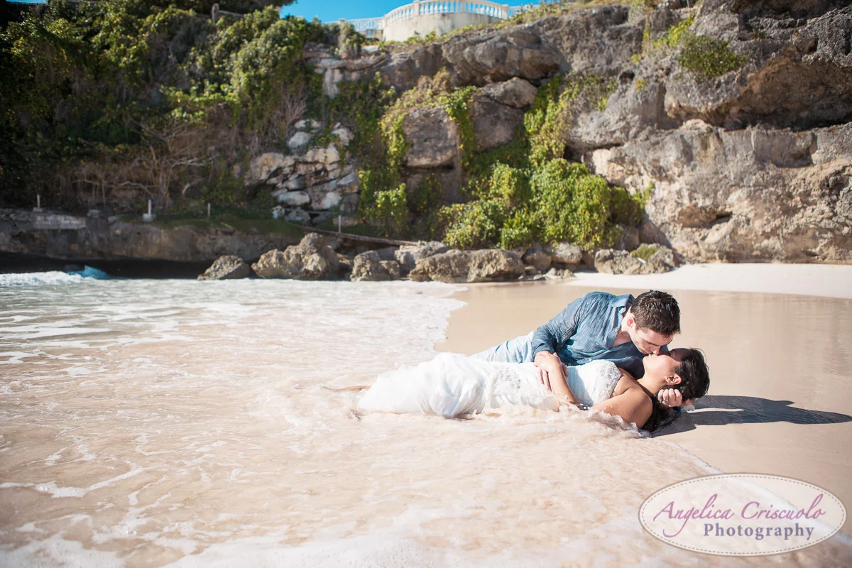 Destination Weddings Trash the Dress Photo on a Caribbean Beach!
