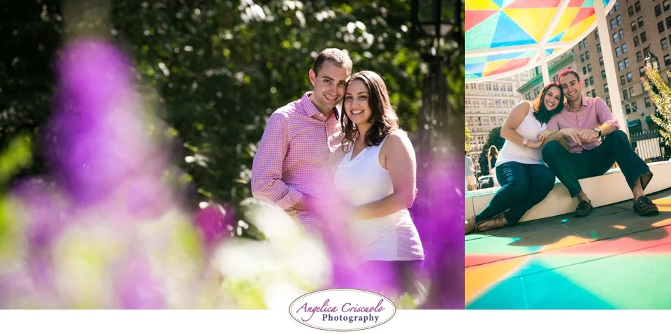 NYC Surprise Proposal | Engagement | City Hall Park - Alex + Lea