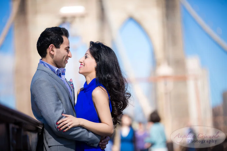 New York Engagement Photographer in Brooklyn Bridge | DUMBO with Ketti & Arpit