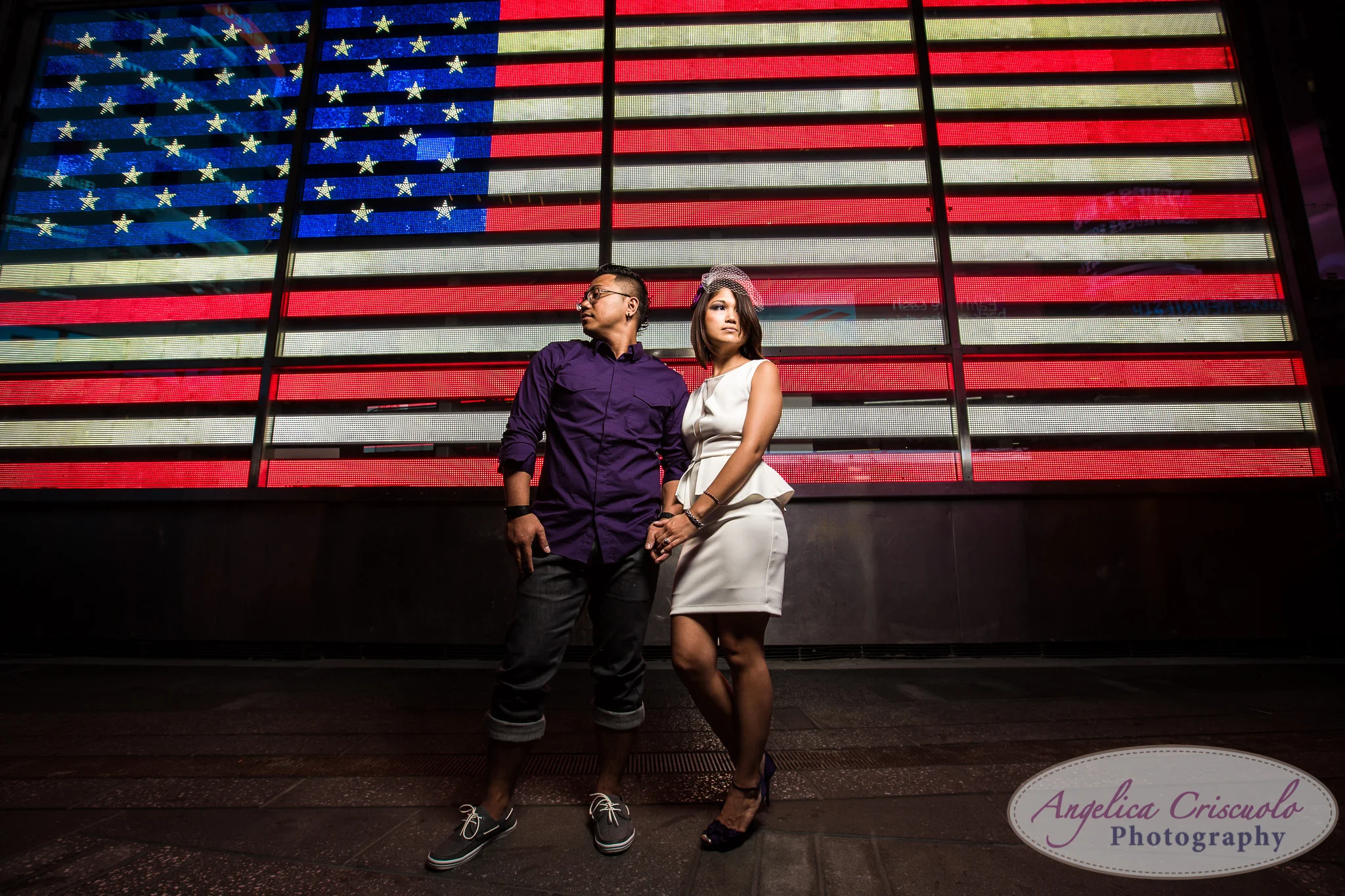 Time Square New York Engagement Photography + Central Park | Giselle + Kelvin