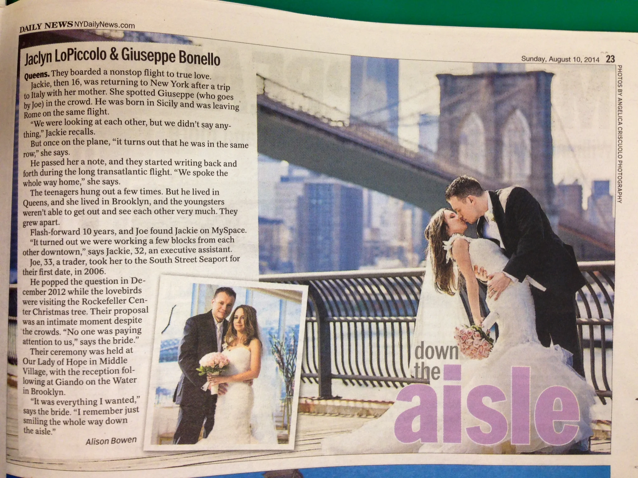 Brooklyn Wedding Photographer New York Daily News Down The Aisle
