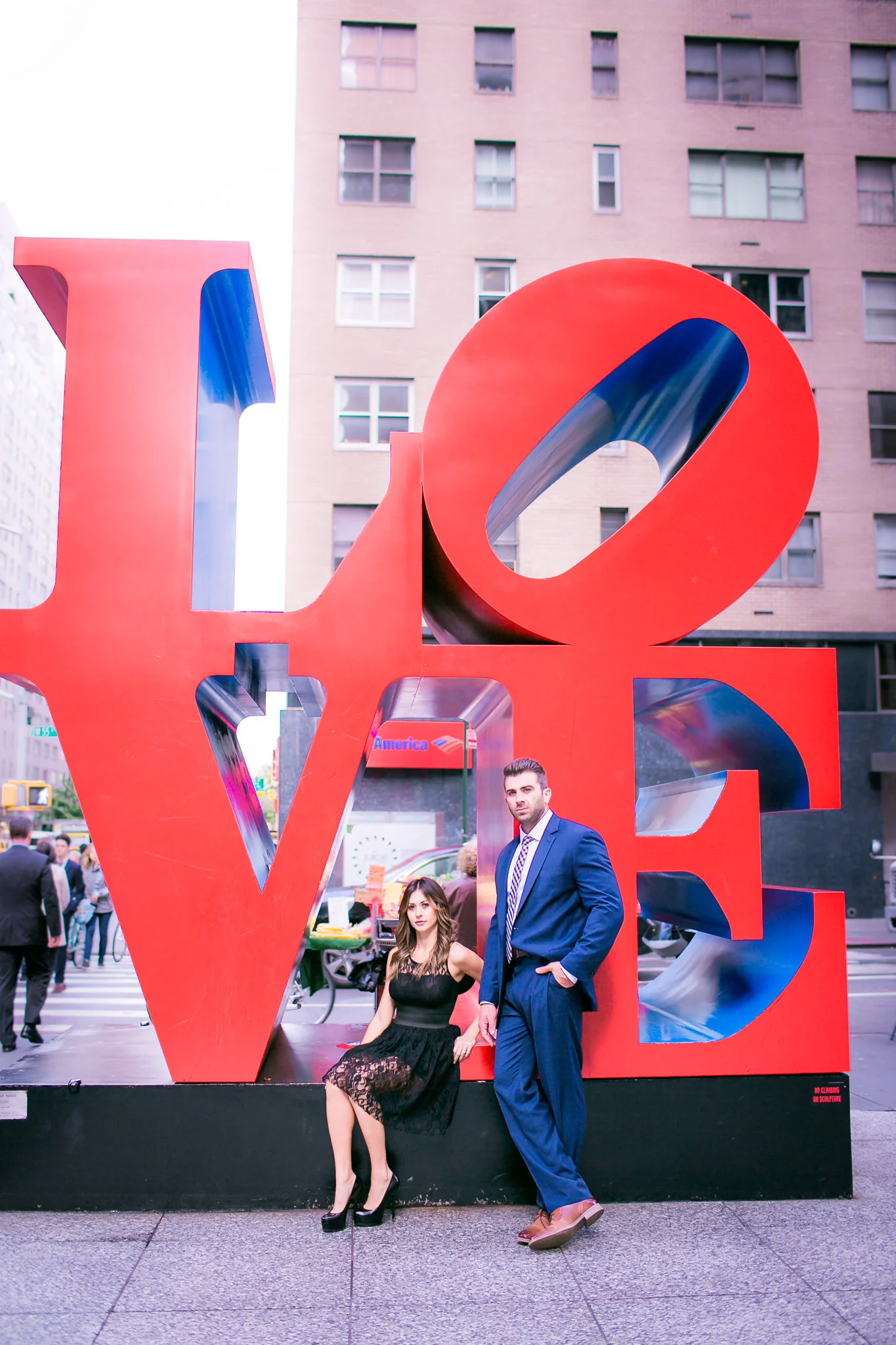 New York City In Love Photography - Central Park + LOVE sign