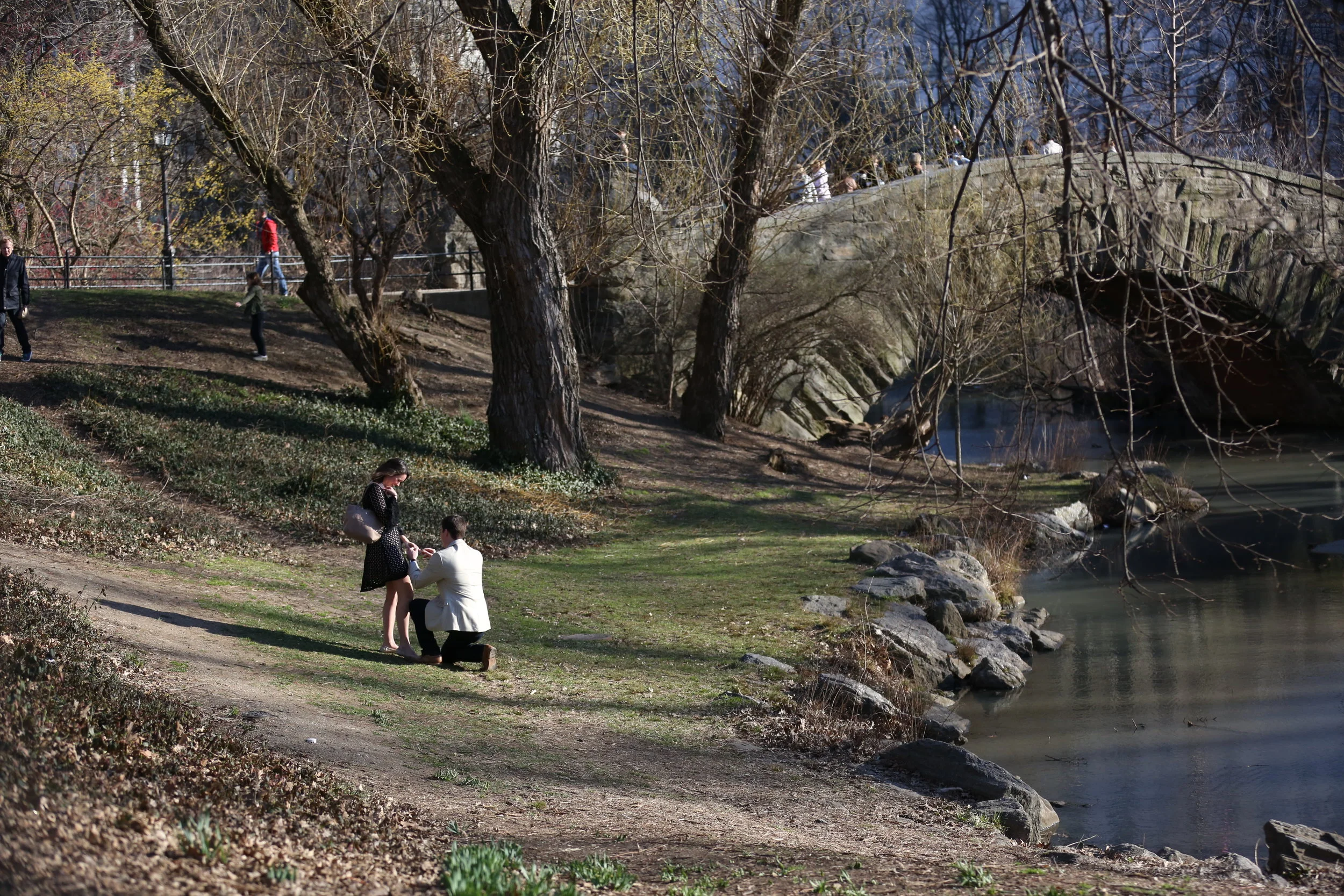 New York City Wedding Photography Surprise Proposal & Engagement - M & A
