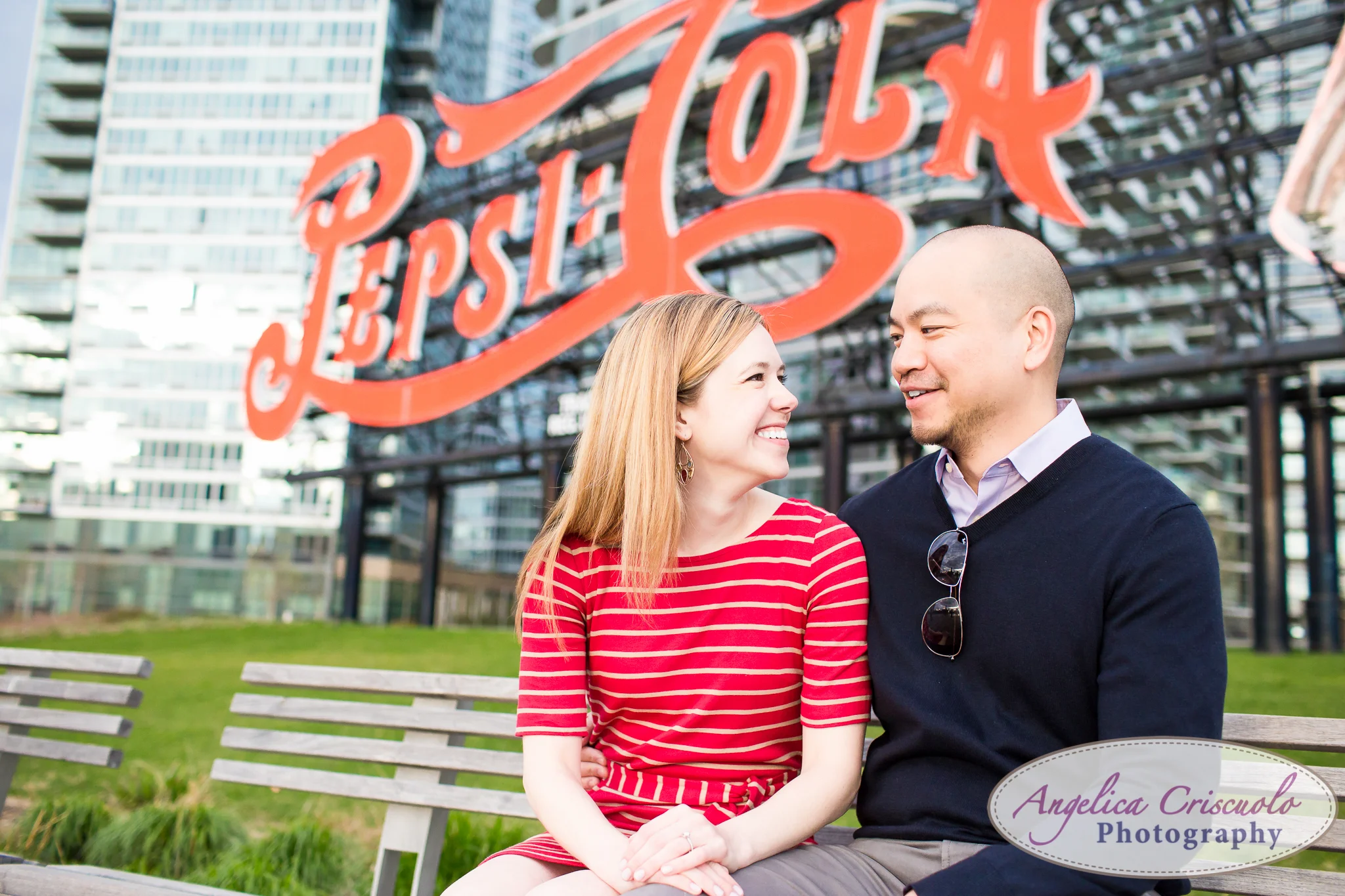 New York City Queens LIC Engagement Photos Session - Gantry State Park