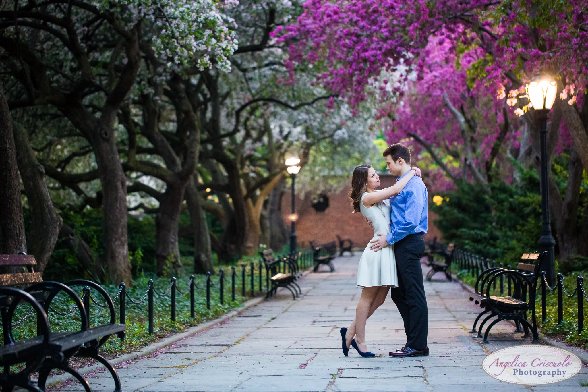 NY Central Park Conservatory Garden Wedding Engagement photos | Tatyana + Bryan