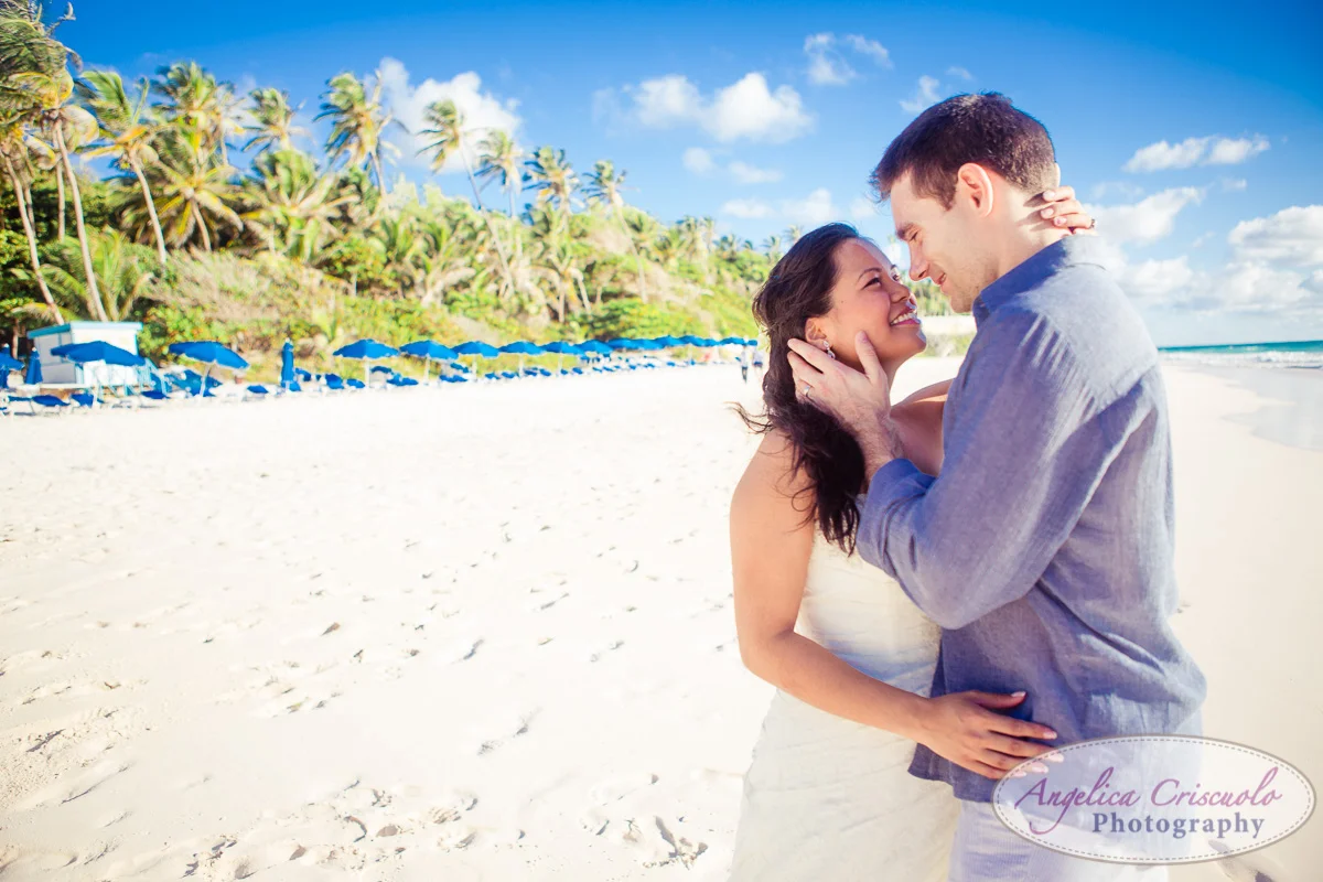 romantic beach wedding pictures trash the dress photo KristyPhilBarbadosWEB-1081