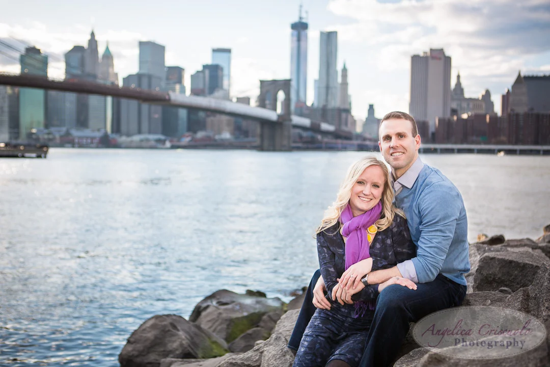 NYC Engagement Photo DumboBrooklyn Bridge Park Photographer