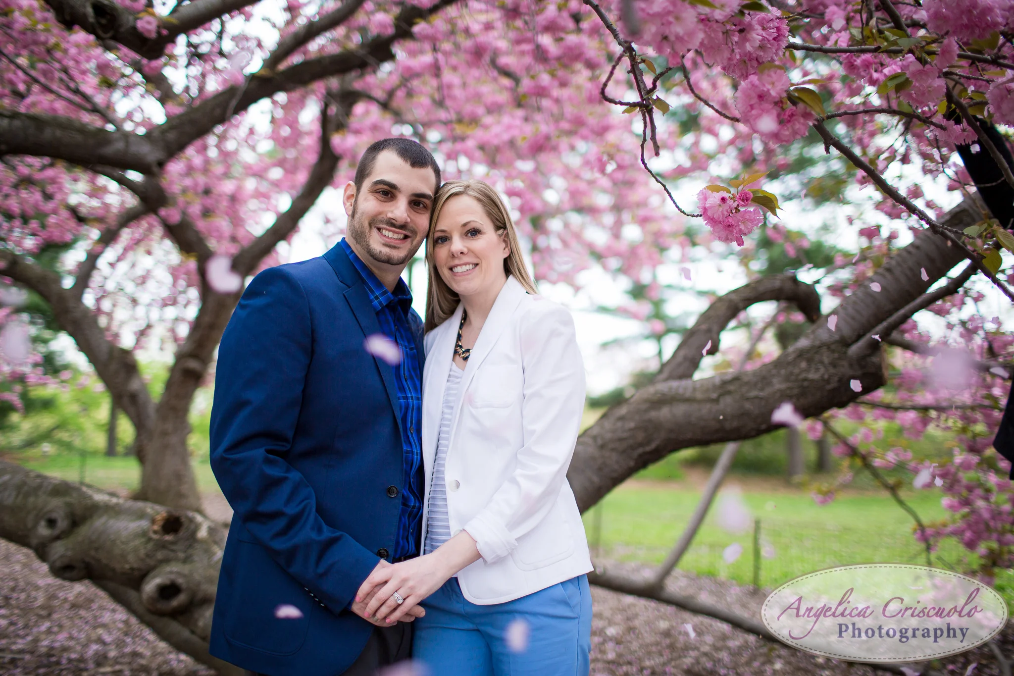 Cherry Blossoms engagement photography