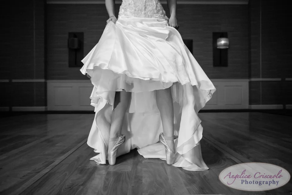 NJ Wedding Photography Ballerina Bride tip toe