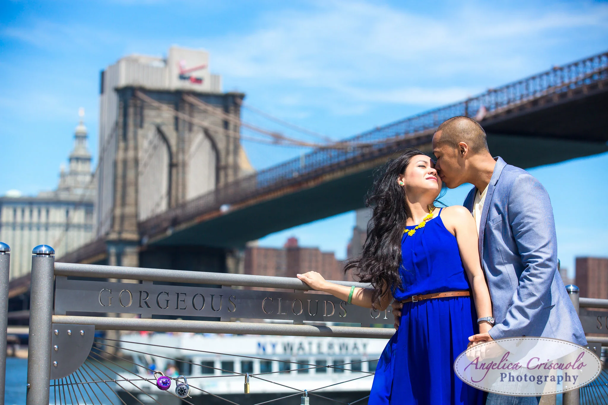 New York City engagement photos brooklyn promenade