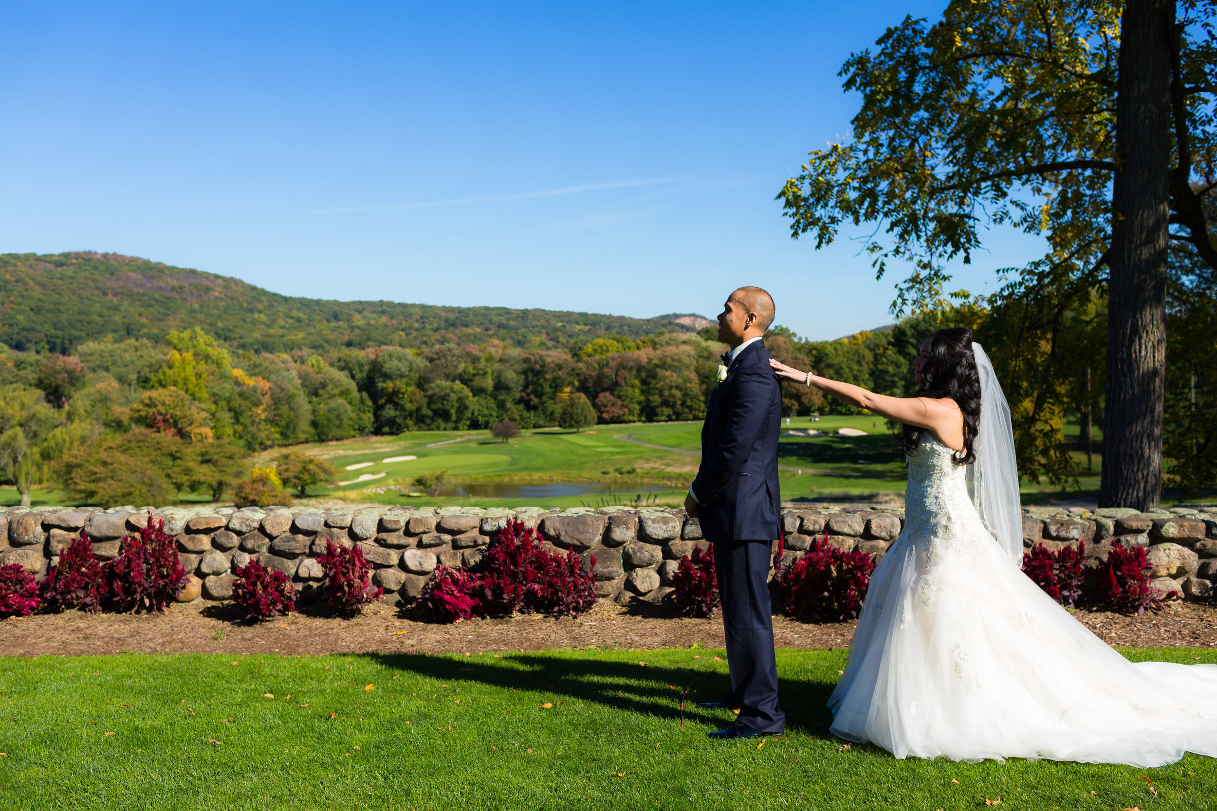Parmount Country Club Wedding in New York - First Look
