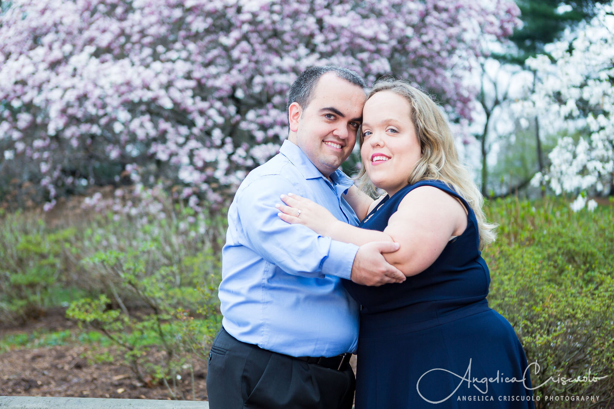  New York Central Park Engagement Wedding Photos - Cherry Blossoms ©2019 Angelica Criscuolo Photography | All Rights Reserved | www.AngelicaCriscuoloPhotography.com | www.facebook.com/AngelicaCriscuoloPhotography 