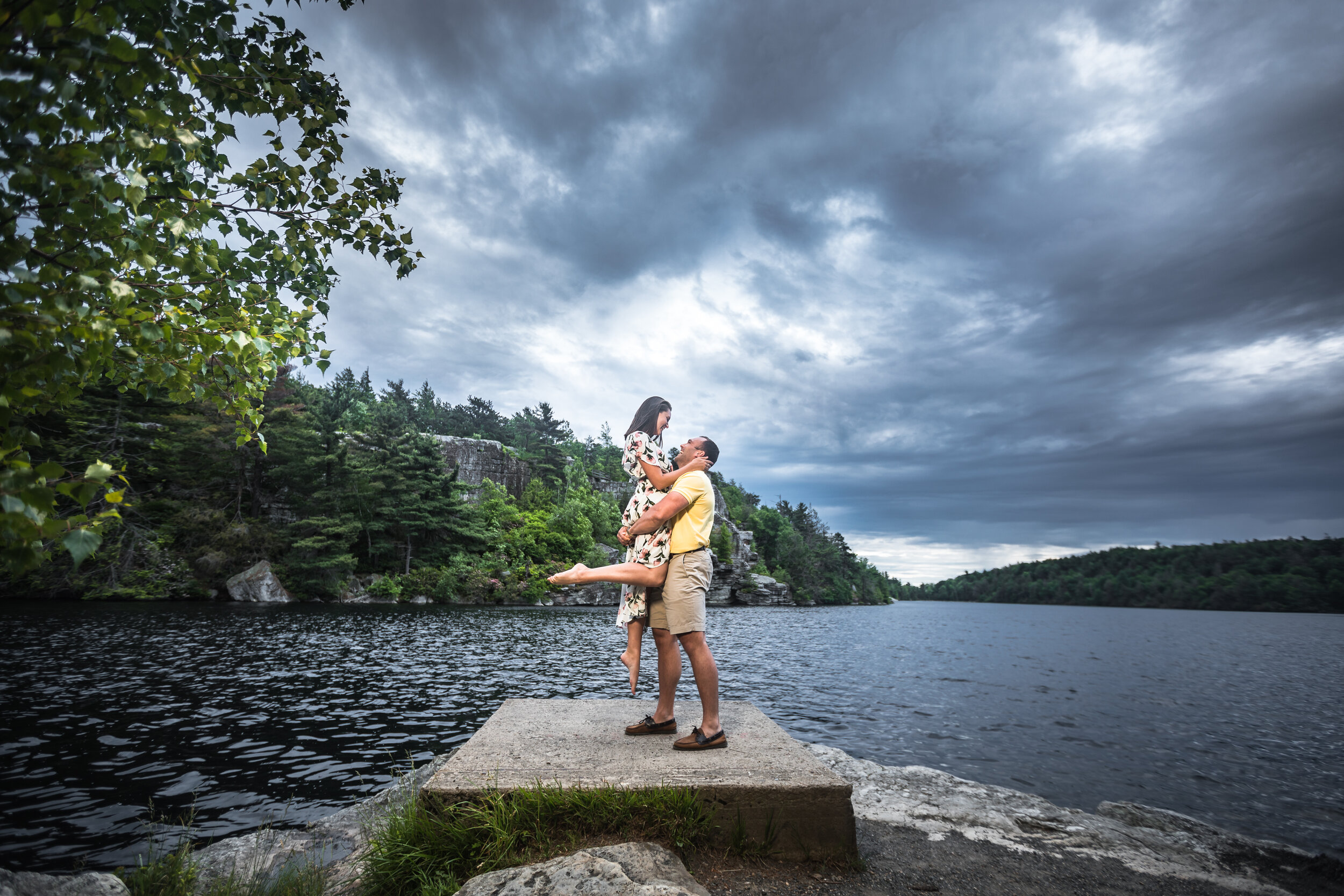 New York Minnewaska Park Engagement Wedding Photos