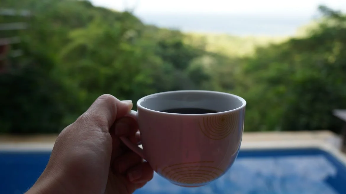 Coffee poolside at Casa La Serena- photo courtesy of Travel a Lut