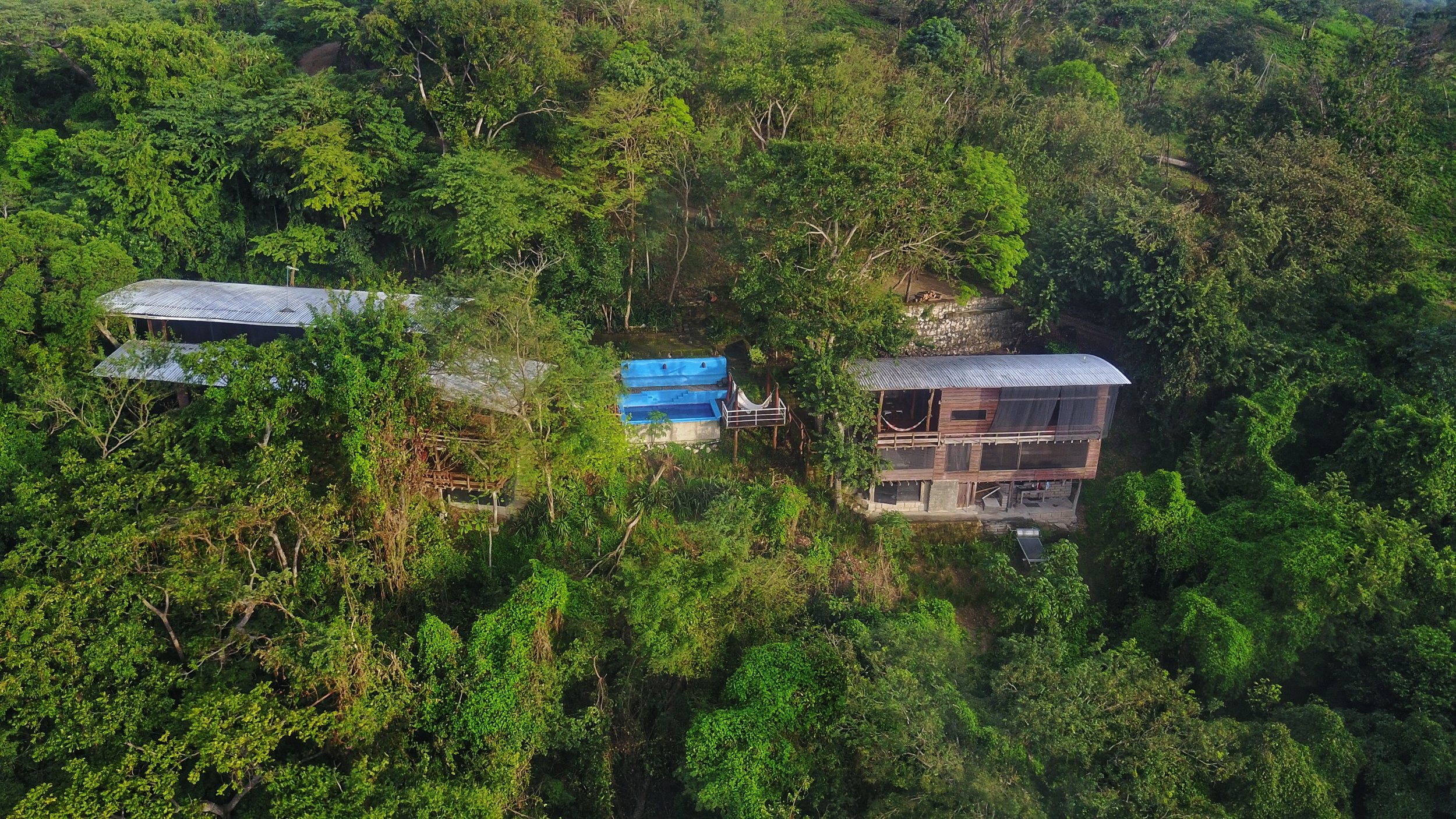 Drone shot of Casa Cielo Azul