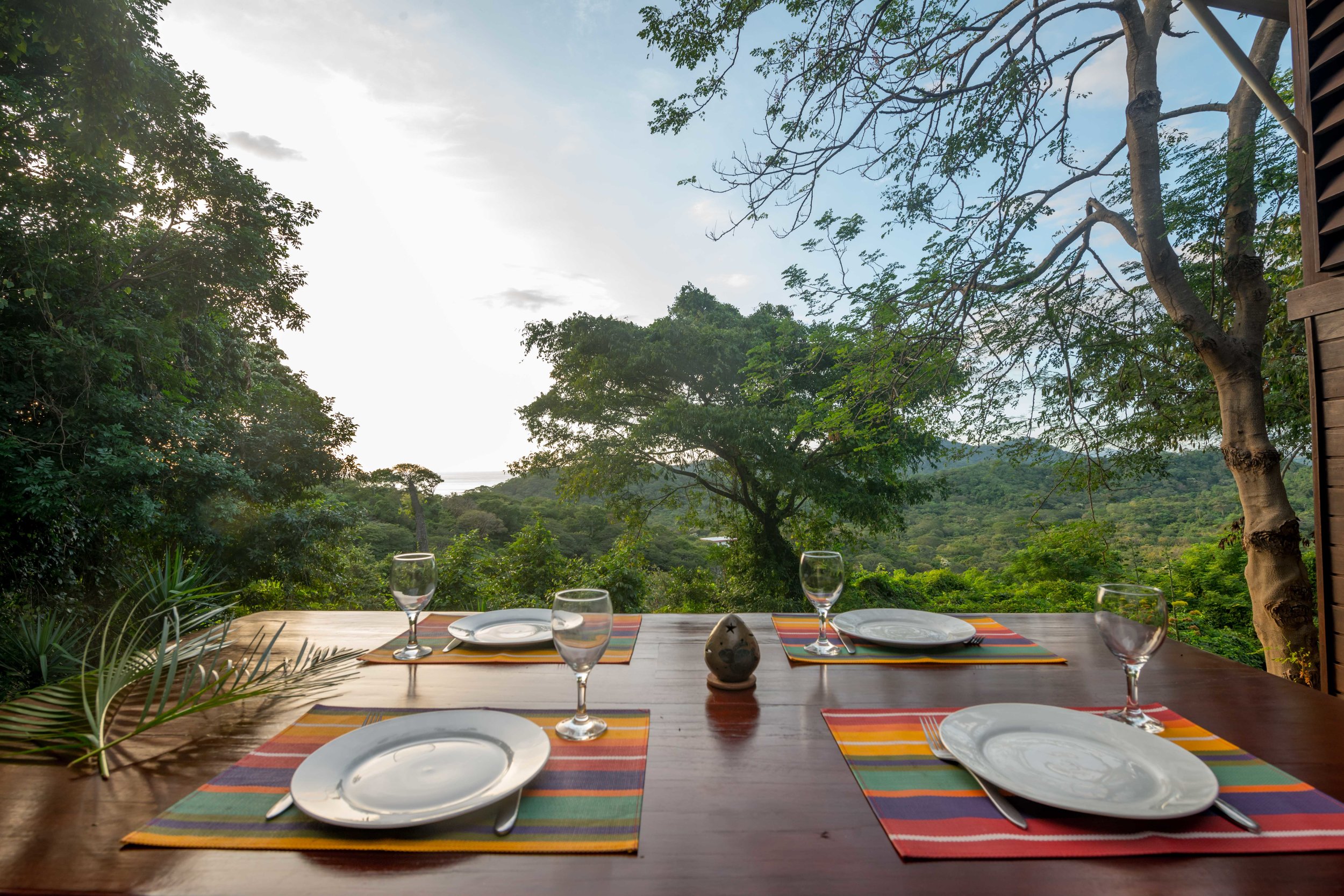 Outdoor dining area