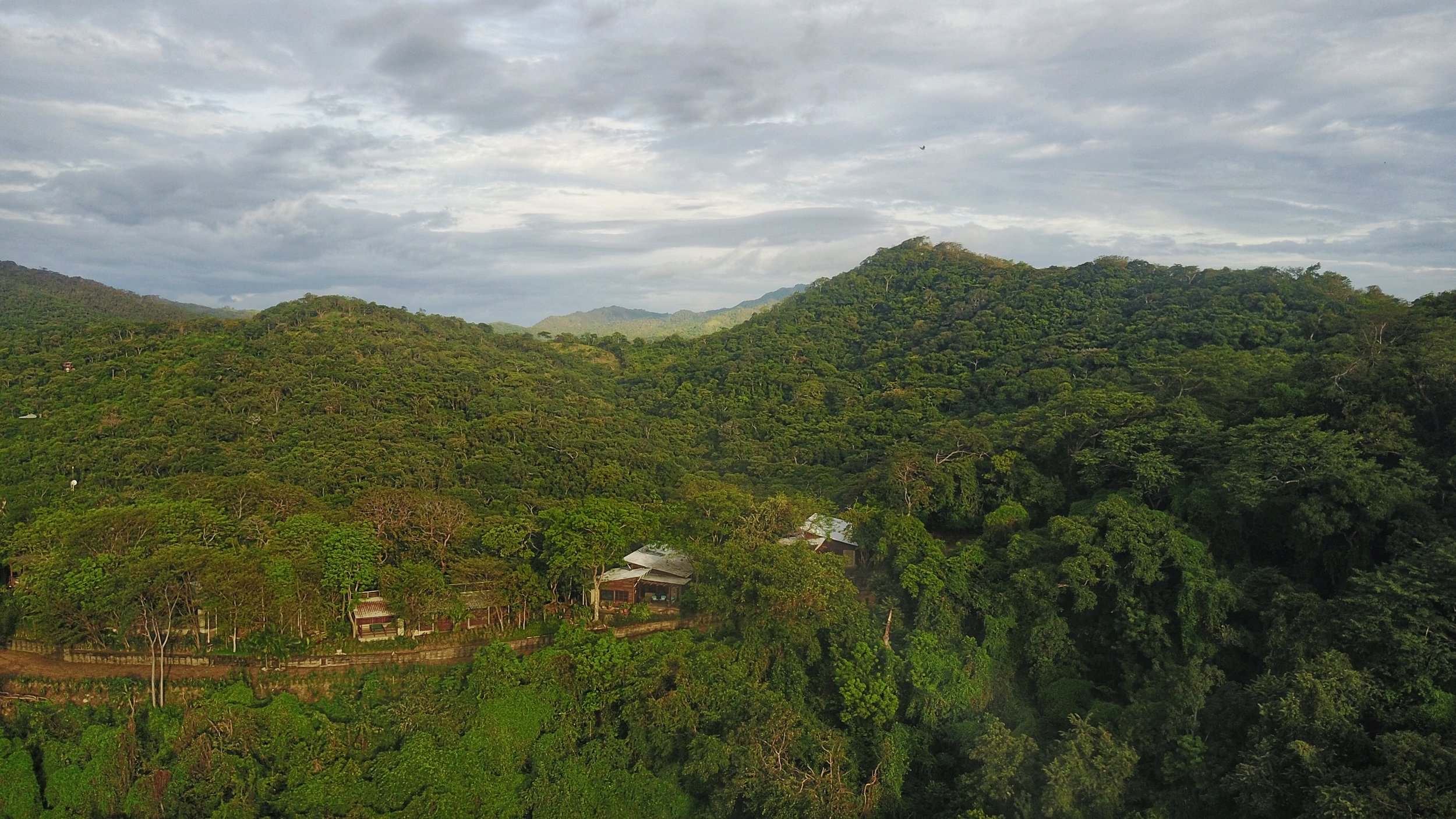 Drone shot of Casa Tres Peces