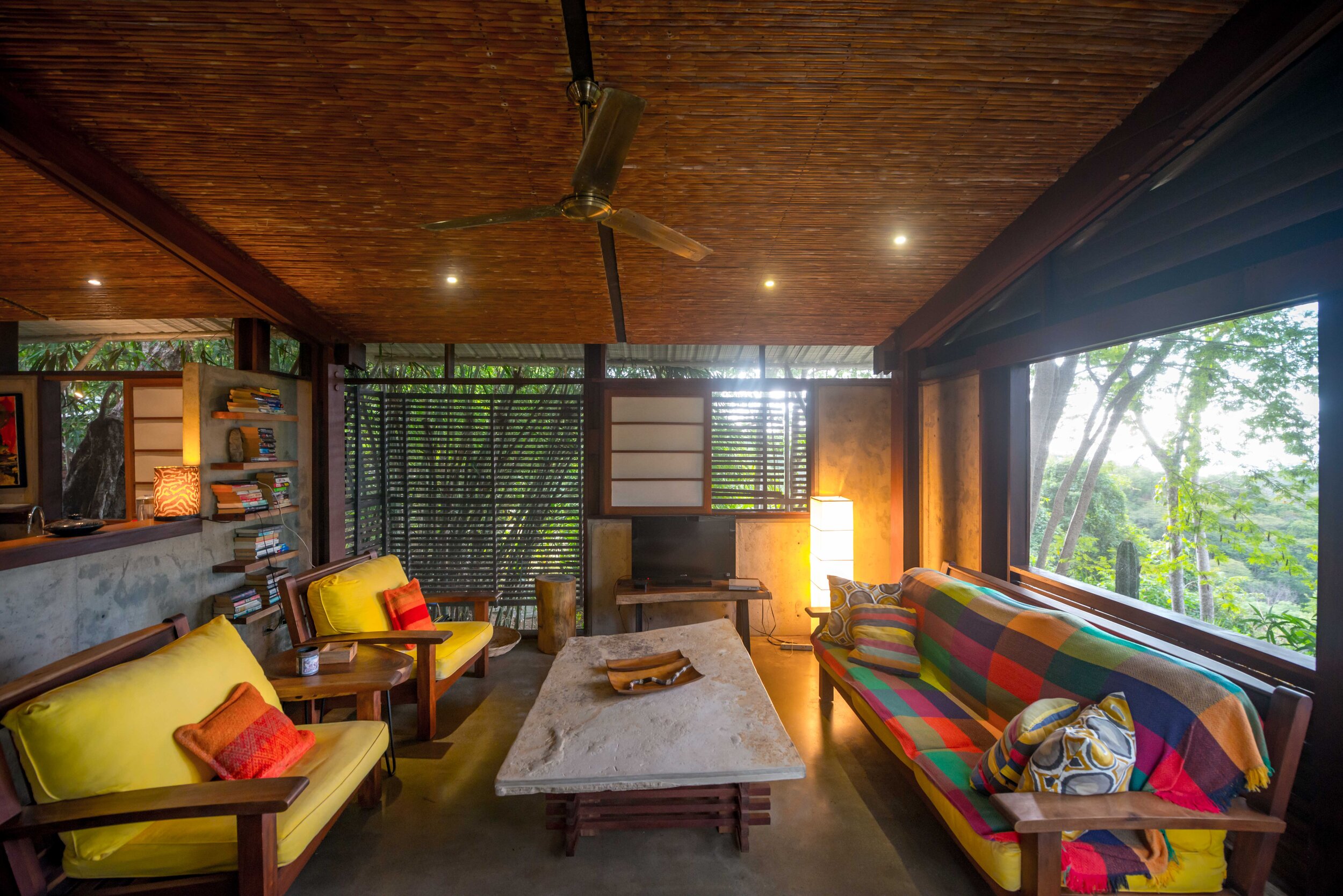Living Room with Jungle View