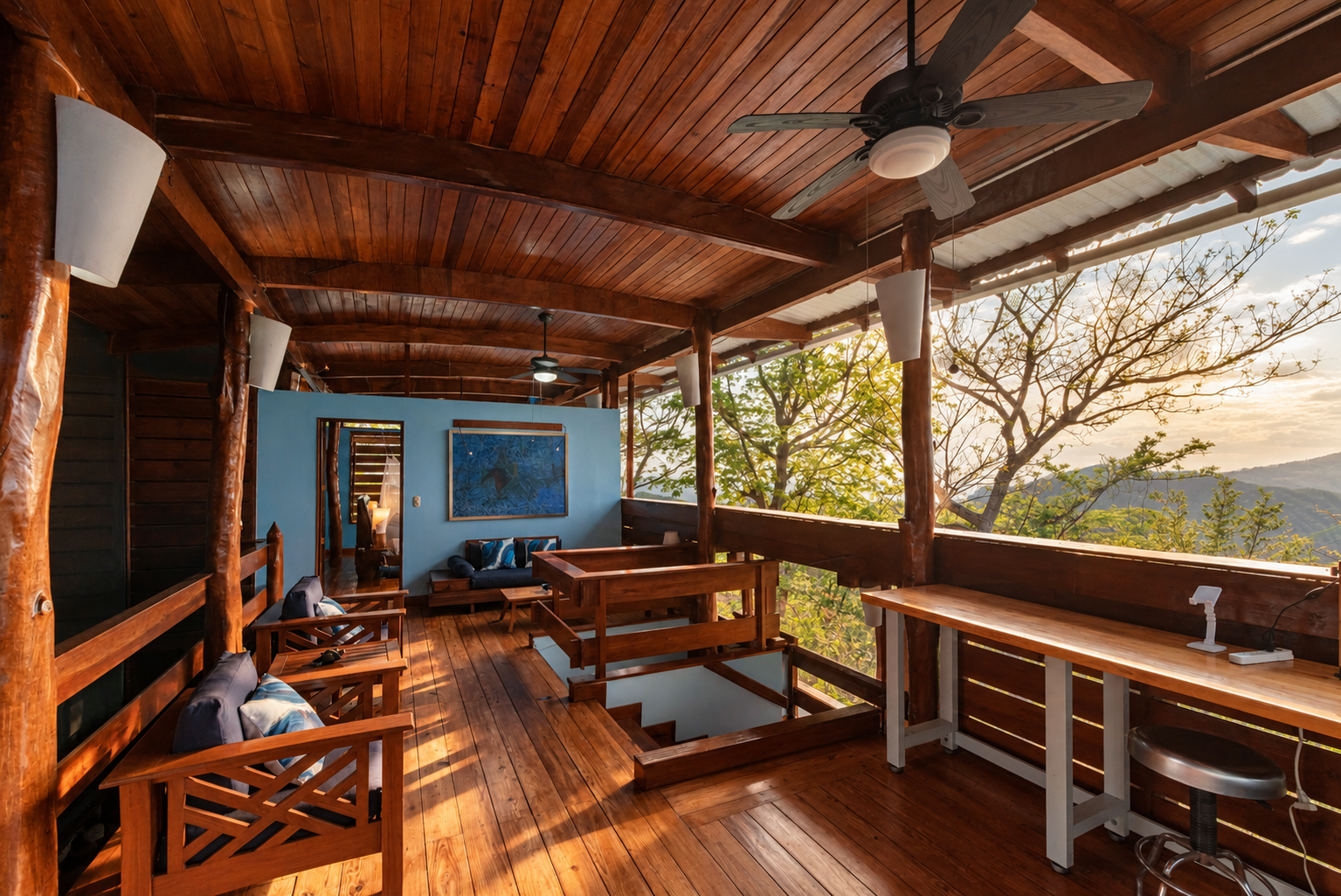 Golden-Hour Woodland Veranda Retreat.png