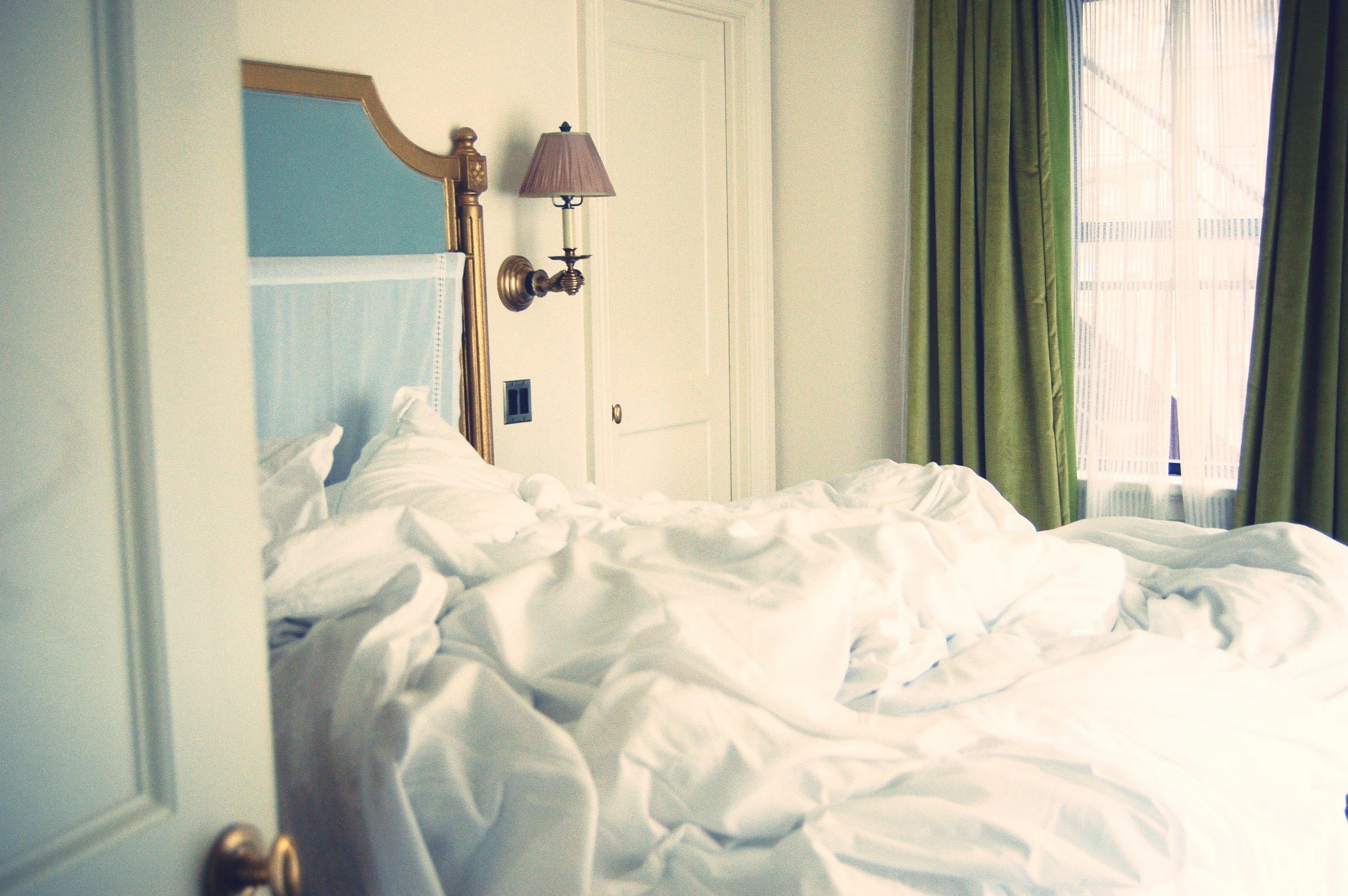 Linens: Riteway // Pillows, Duvet, and Feather Topper: Down, Etc. // He Slept Here: Jack Kerouac (previously Marlton House)