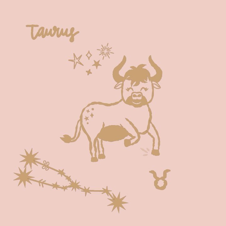 We are now entering Taurus season and I made an entire astrological set of patterns and hero images. This is a sample (1 out of 12) of one of them&hellip; more to follow 🐂 #digicouture